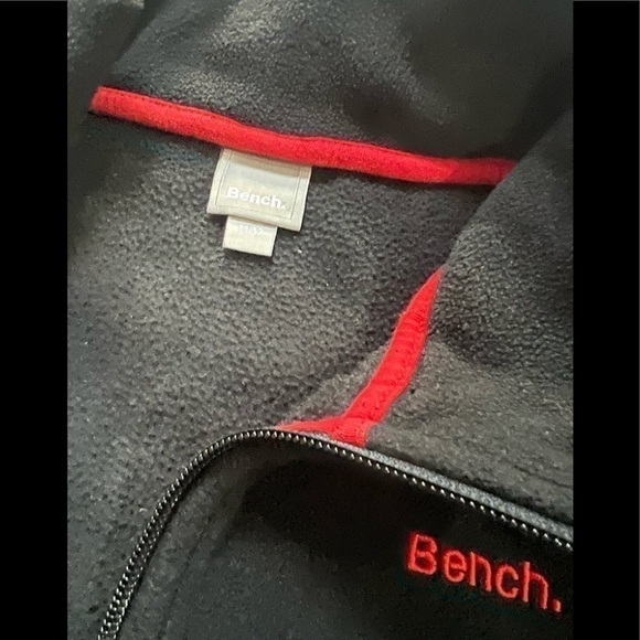 BENCH Spring Fall youth boy’s size 11/12 black fleece zippered jacket - Picture 7 of 7